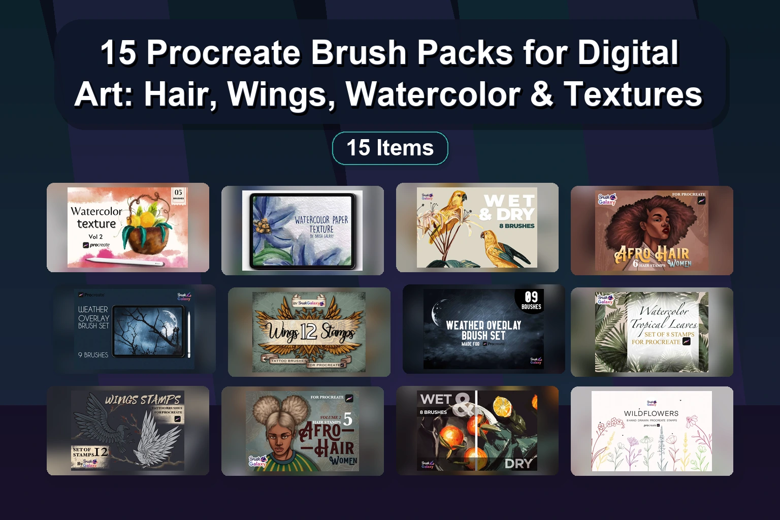 The Ultimate BrianRitterDesign Digital Art Toolkit: Procreate Brushes, Textures & Assets for Illustrators