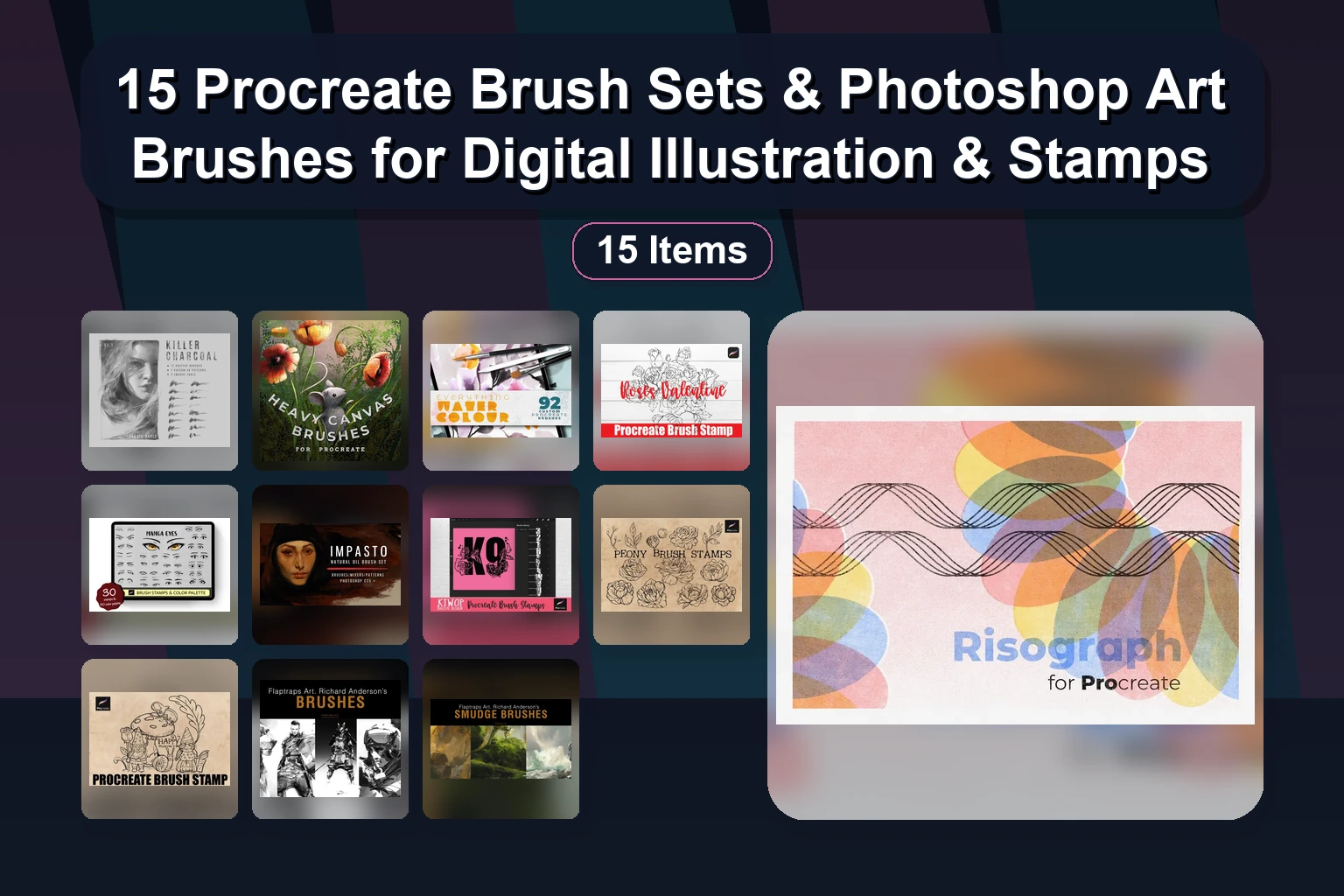 Elevate Your Procreate Art: Brushes, Stamps & Palettes for Illustration, Lettering, and Graffiti