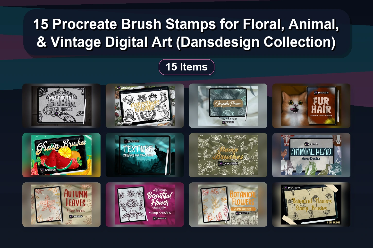 15+ Procreate Brush Sets for Calligraphy, Painting, Stamps & Texture Design (2025)