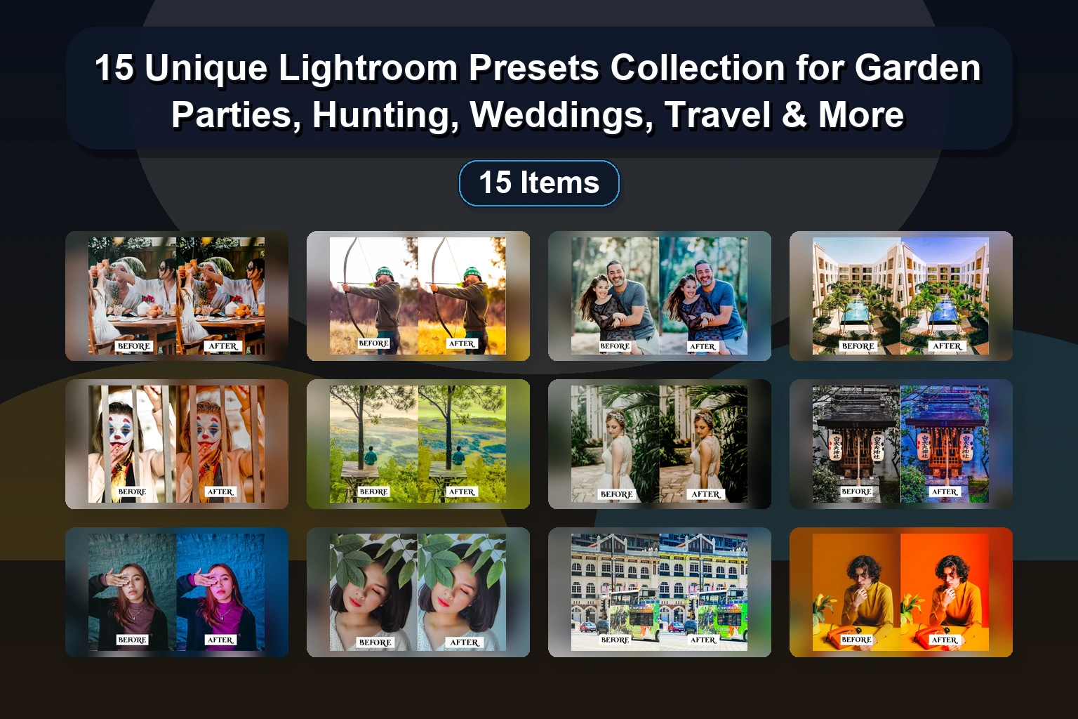 15 Creative Lightroom Presets for Every Genre: From Urban & Tropical to Winter & Macro Photography