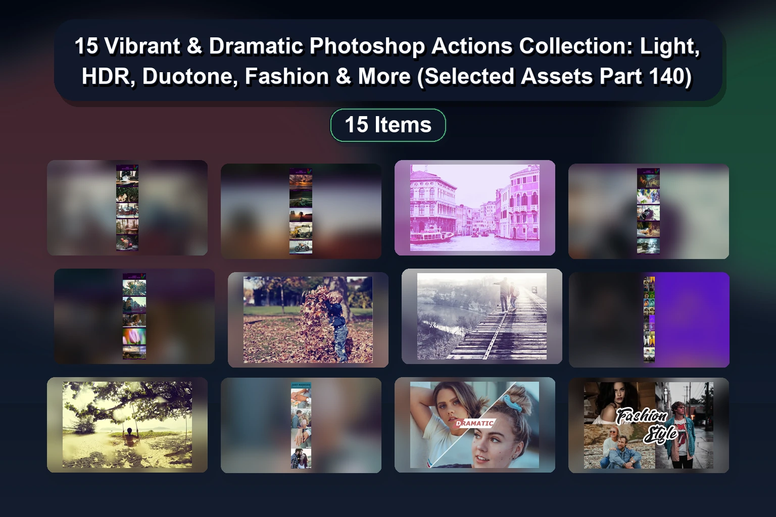 Unlock Stunning Effects: Dark & Oil Painting Photoshop Actions Collection (Part 141)