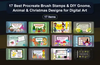 17 Best Procreate Brush Stamps & DIY Gnome, Animal & Christmas Designs for Digital Art