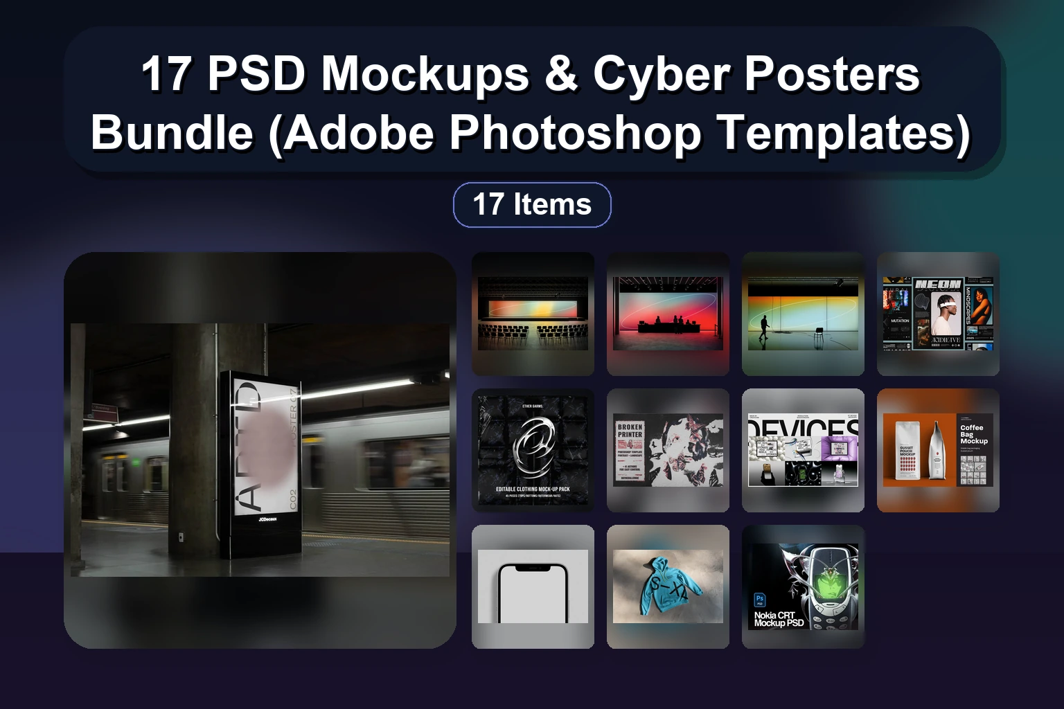 17 PSD Mockups & Cyber Posters Bundle (Adobe Photoshop Templates) 17 PSD Mockups Cyber Posters Bundle Adobe Photoshop Templat collage 1c027c3d 1781869958