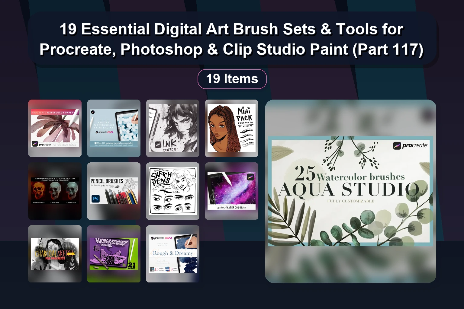 16 Best Procreate Brush Sets & Digital Art Supplies for Illustrators & Comic Artists