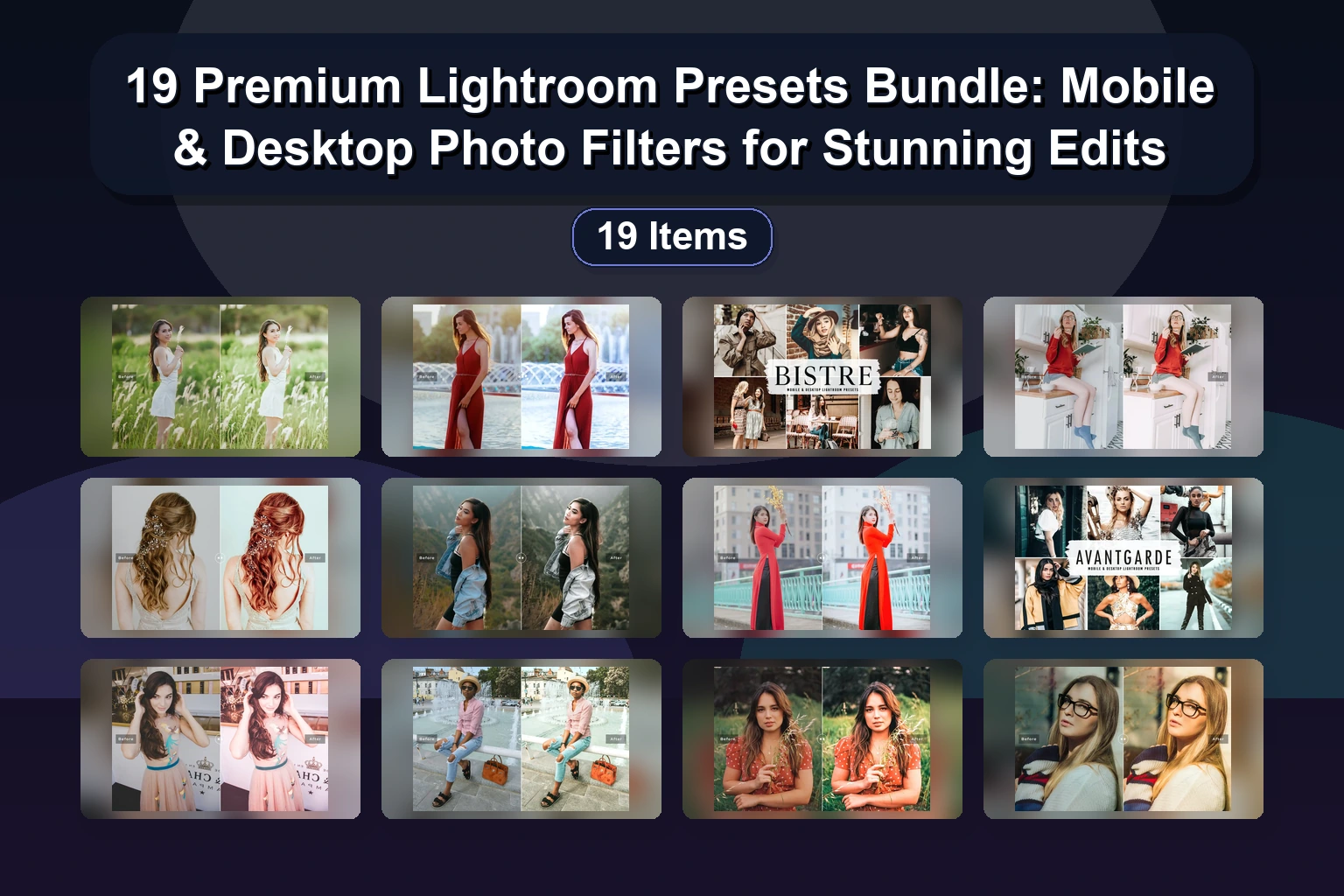 19 Premium Lightroom Presets Bundle: Mobile & Desktop Photo Filters for Stunning Edits 19 Premium Lightroom Presets Bundle Mobile Desktop Photo Fi collage 6227c8ee 1781884008