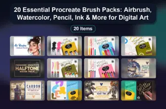 20 Essential Procreate Brush Packs: Airbrush, Watercolor, Pencil, Ink & More for Digital Art