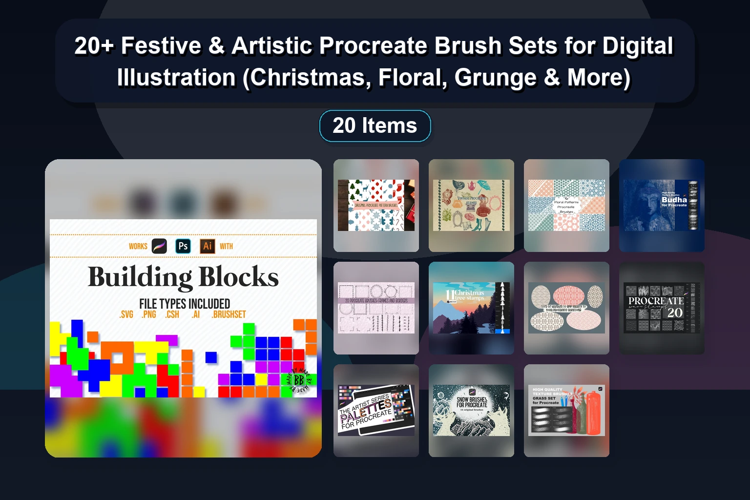 20 Procreate Palettes & Brush Sets for Seasonal Art, Foliage & Digital Planning