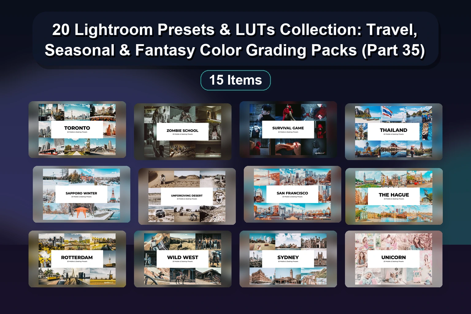 22 Essential Lightroom Presets & Overlays for Mobile & Desktop Photography
