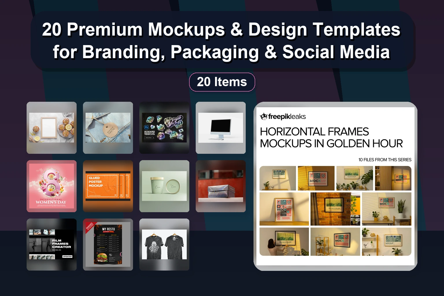25 Premium Mockup Assets for Branding, Packaging & Apparel Design (PSD Templates)