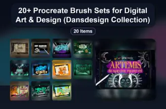20+ Procreate Brush Sets for Digital Art & Design (Dansdesign Collection)