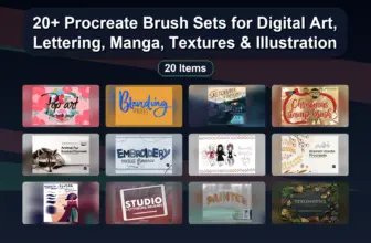 20+ Procreate Brush Sets for Digital Art, Lettering, Manga, Textures & Illustration