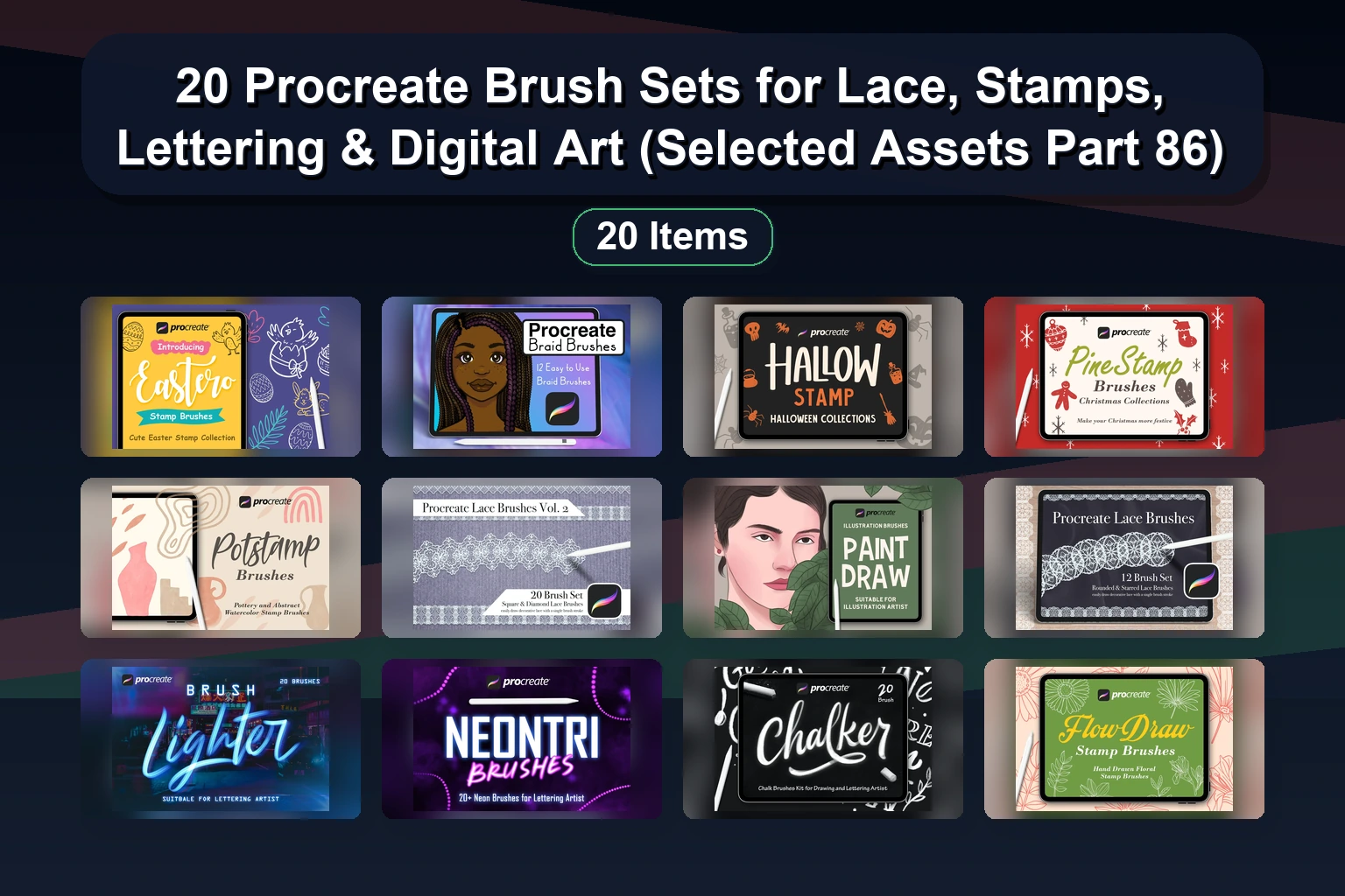 Best Procreate Brush Sets & Digital Art Tools – Drawing, Painting, Stamps & Textures (Part 85)