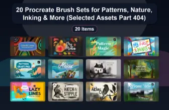 20 Procreate Brush Sets for Patterns, Nature, Inking & More (Selected Assets Part 404)