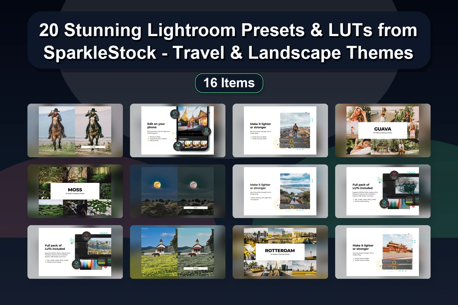 20+ Cozy to Creative Lightroom Presets & LUTs: Home, Fall, Travel & Fantasy Themes