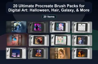 20 Ultimate Procreate Brush Packs for Digital Art: Halloween, Hair, Galaxy, & More