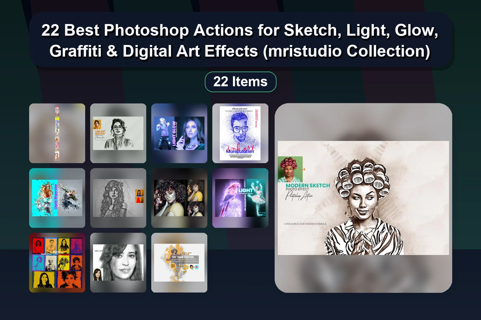15 Best Adobe Photoshop Actions for Creative Effects: Electric, Sketch, Comic, Watercolor & More