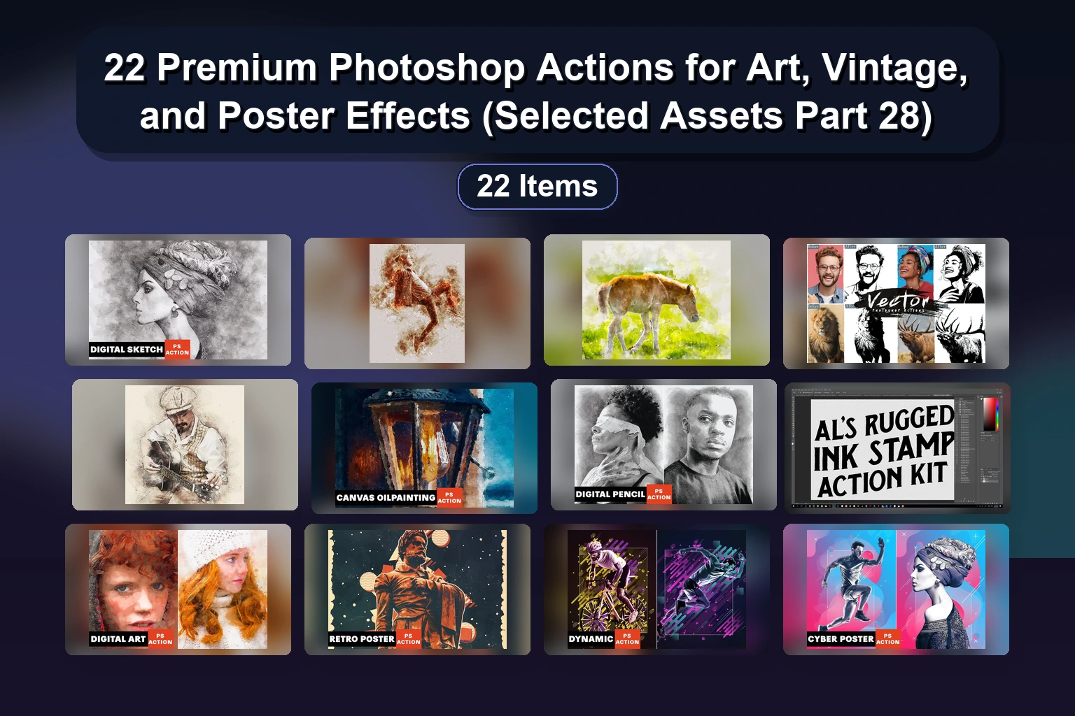 15 Powerful Photoshop Actions for Creative Effects – Freezing, Abstract, Sketch & More