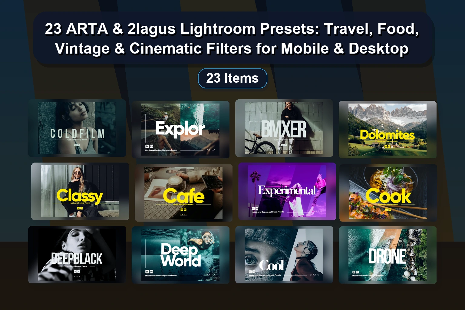 15 Premium Lightroom Presets & Photoshop Actions for Stunning Weddings, Portraits & Landscapes