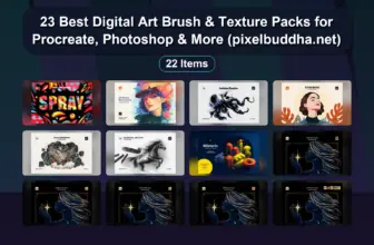 23 Best Digital Art Brush & Texture Packs for Procreate, Photoshop & More (pixelbuddha.net)