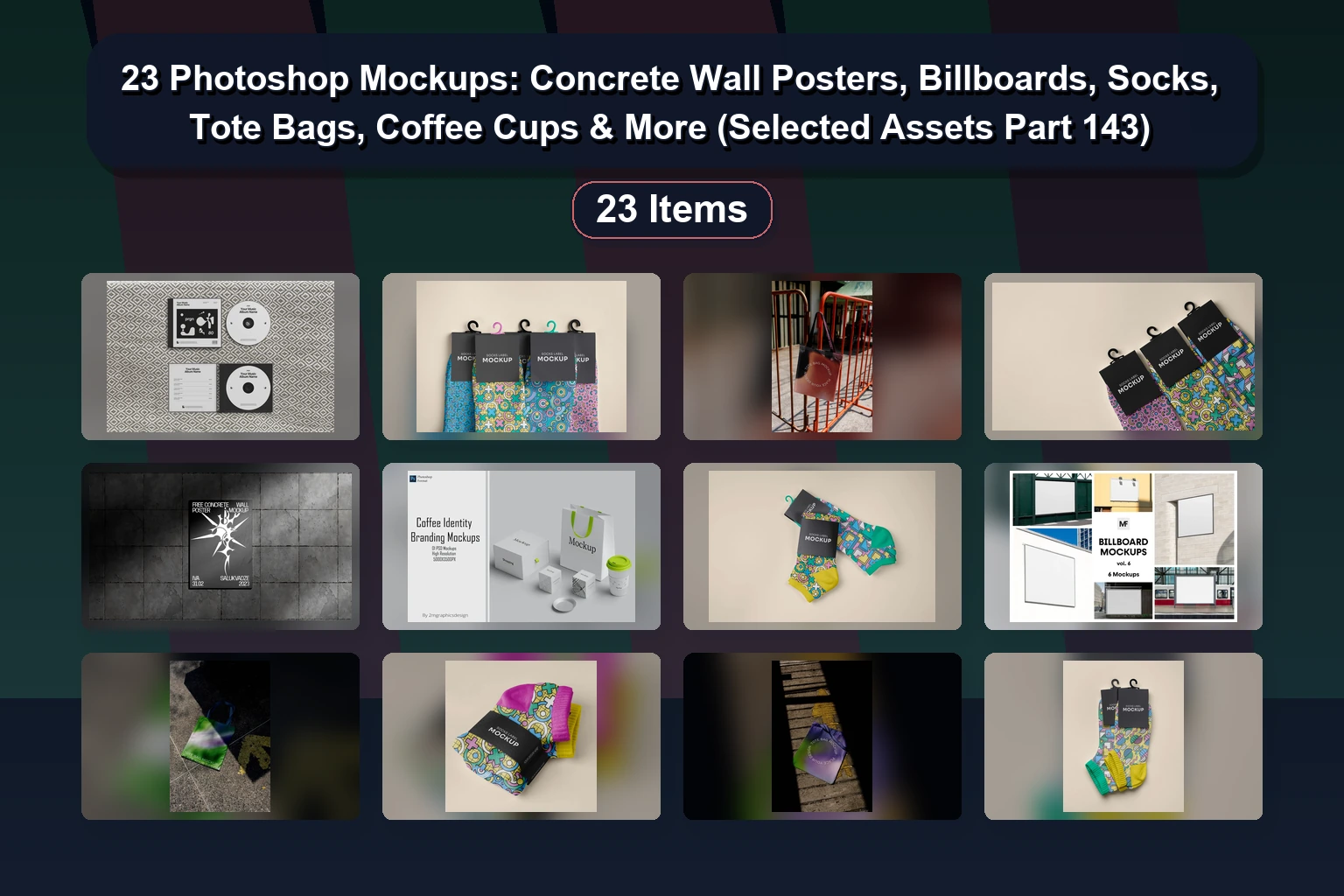 25 Premium Photoshop Mockups & Design Templates (Packaging, Branding, Tech & More)