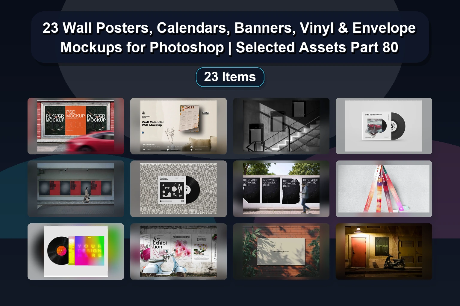 Apparel & Poster Mockups Vol. 81: PSD Templates for Designers & Branding
