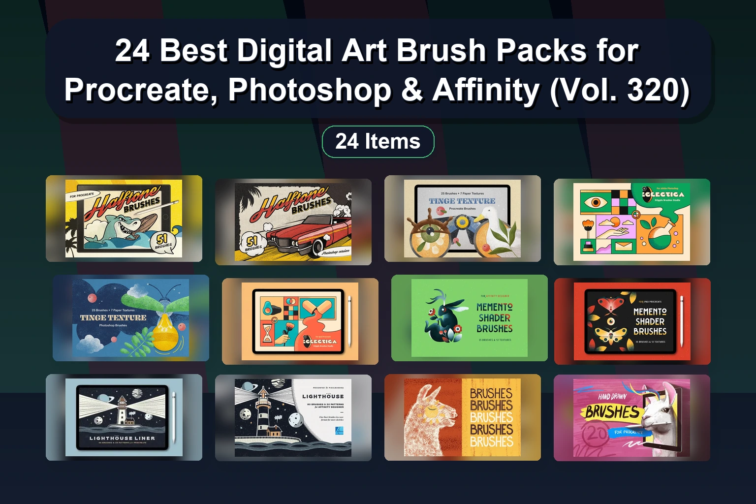The Ultimate Procreate Stamps & Brushes Collection: Cozy, Festive & Portrait Tools