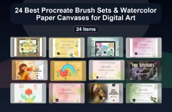 24 Best Procreate Brush Sets & Watercolor Paper Canvases for Digital Art