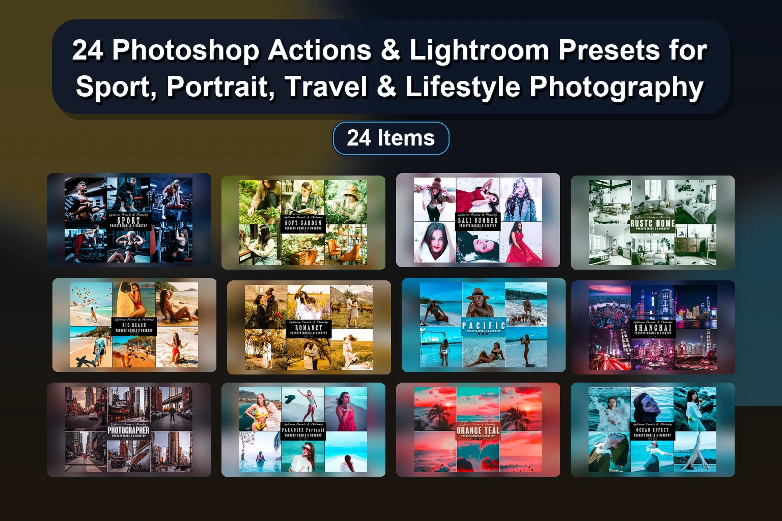 Gothic, Garden & Film Effects: 15 Photo Presets & Photoshop Actions Bundle