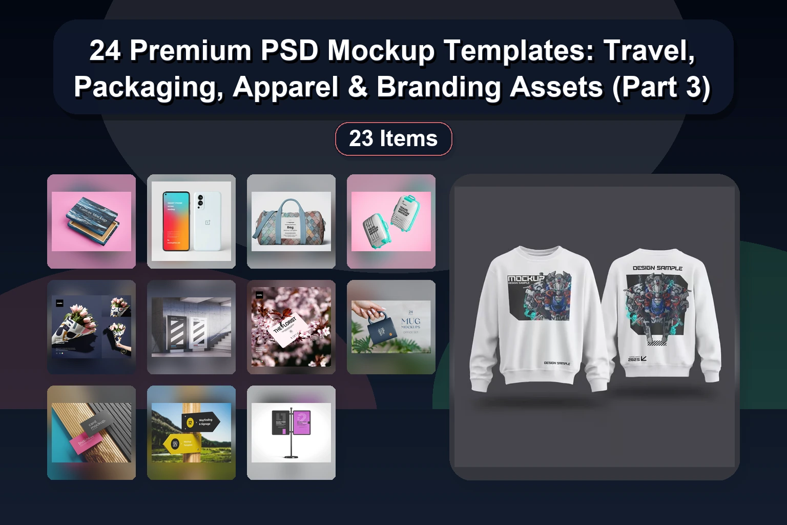 25 Premium PSD Mockup Templates for Packaging, Branding & Apparel Design