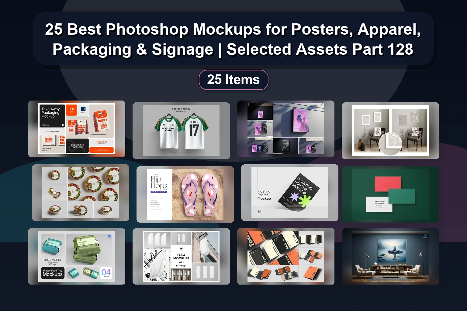 25 High-Quality Photoshop Mockups for Branding, Packaging, and Digital Design