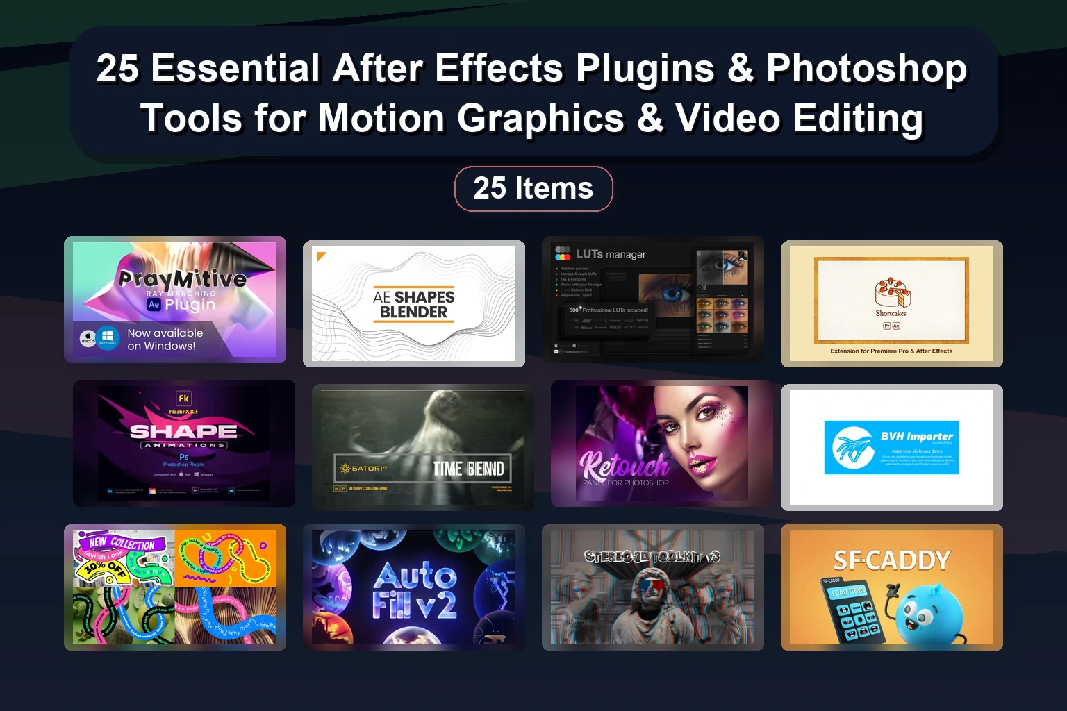 The Ultimate Creative Toolkit: Audio Tools, 3D Assets, After Effects Plugins & Overlays (Part 3)