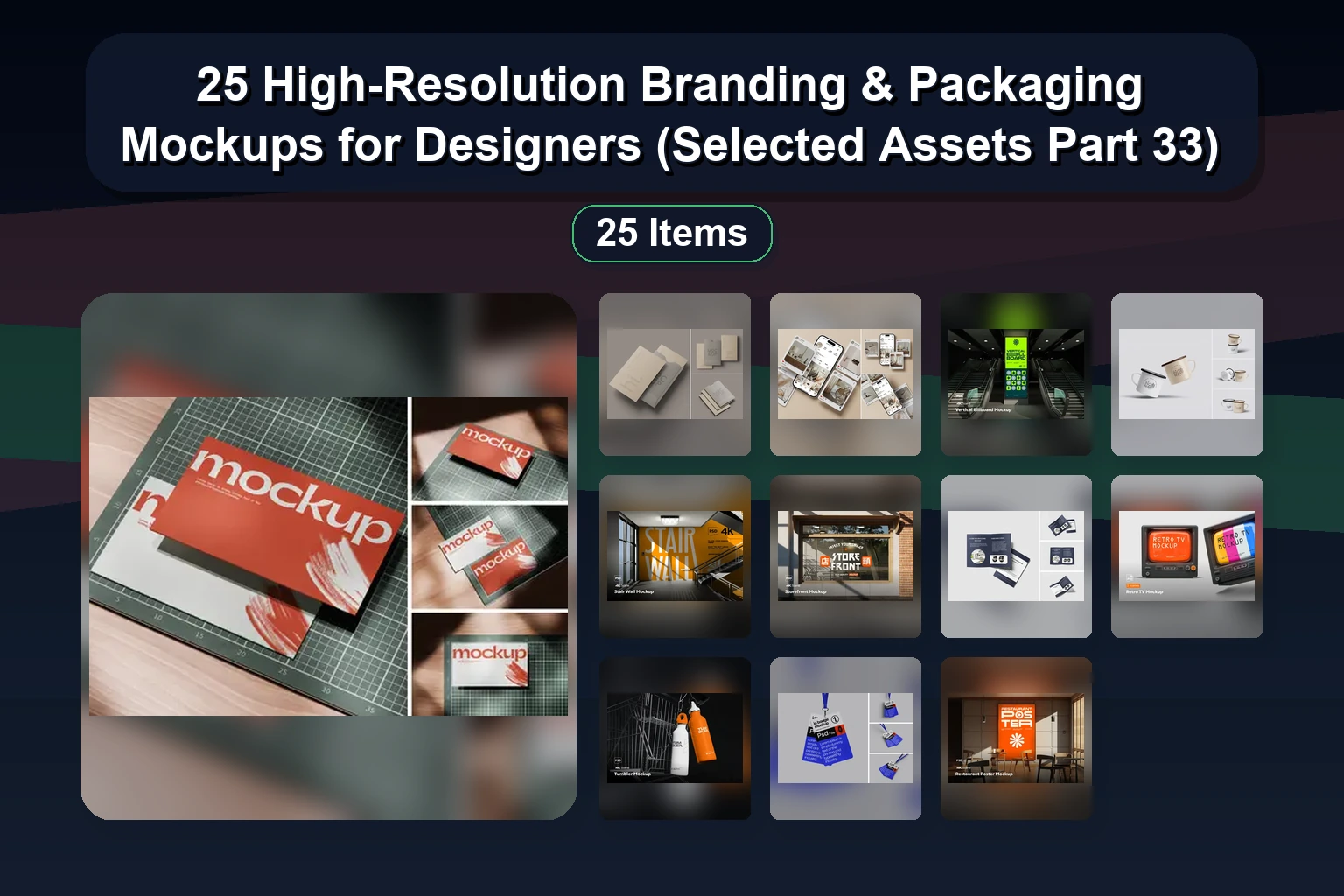 25 High-Resolution Branding & Packaging Mockups for Designers (Selected Assets Part 33) 25 High Resolution Branding Packaging Mockups for Designers collage 95365c77 1781869264