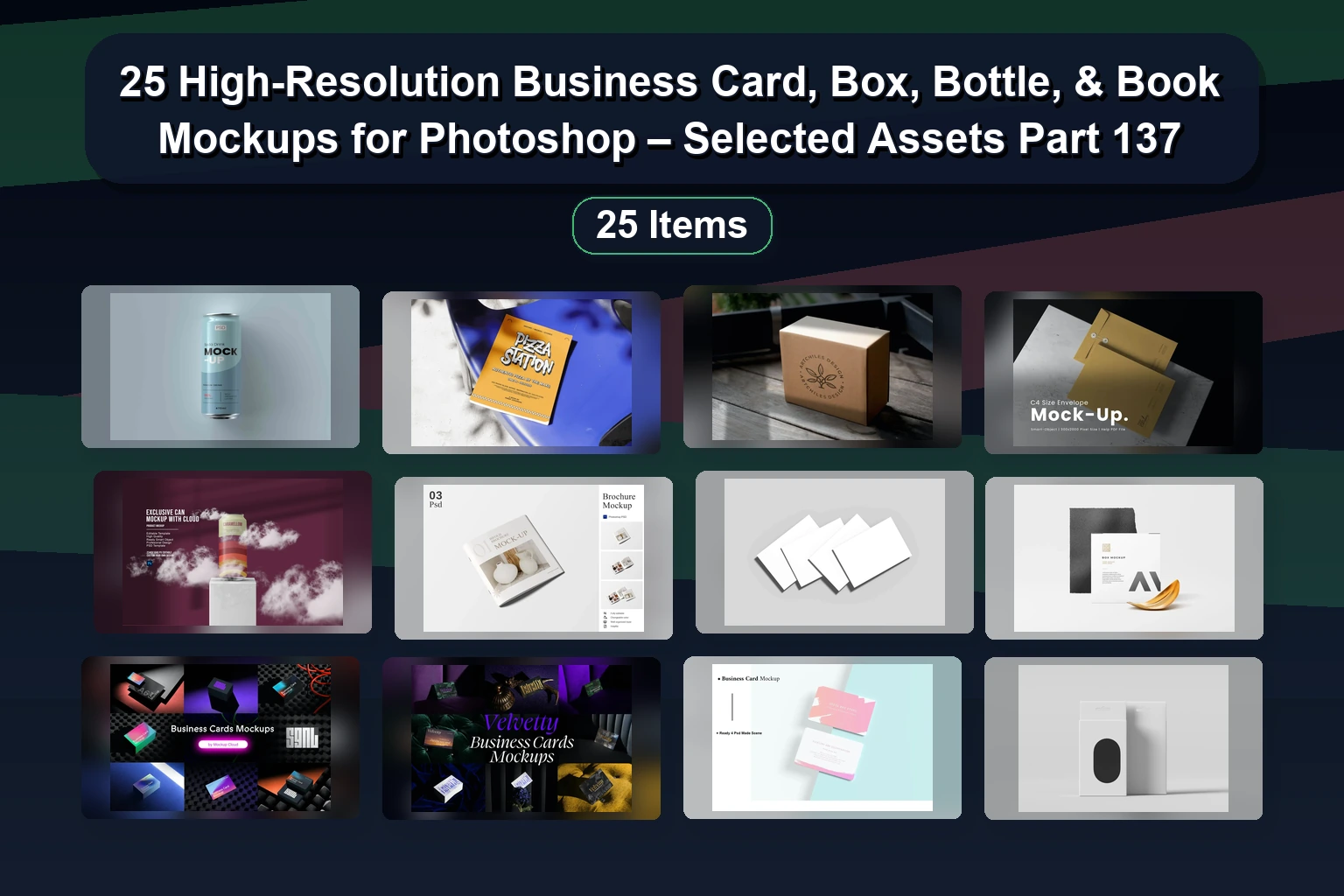 Ultimate Mockup Collection for Designers: 25 Photoshop PSD Templates