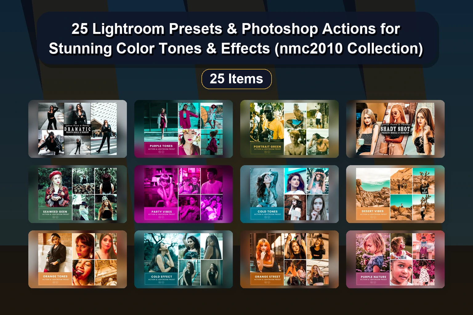 25 Lightroom Presets & Photoshop Actions for Stunning Color Tones & Effects (nmc2010 Collection) 25 Lightroom Presets Photoshop Actions for Stunning Color T collage 8ef5609e 1781884077