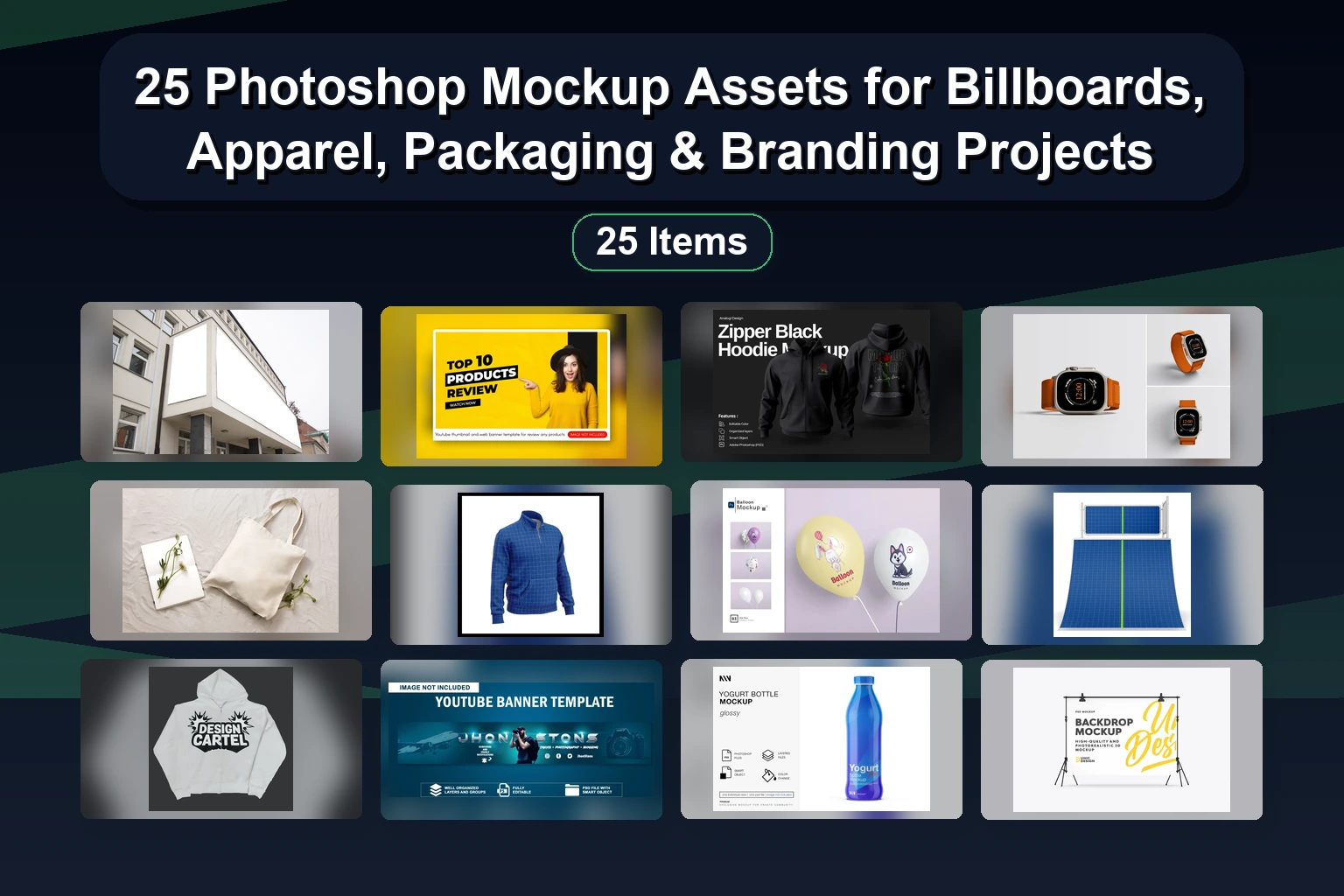 25 Photoshop Mockup Assets for Billboards, Apparel, Packaging & Branding Projects 25 Photoshop Mockup Assets for Billboards Apparel Packaging collage 488732e4 1781869492