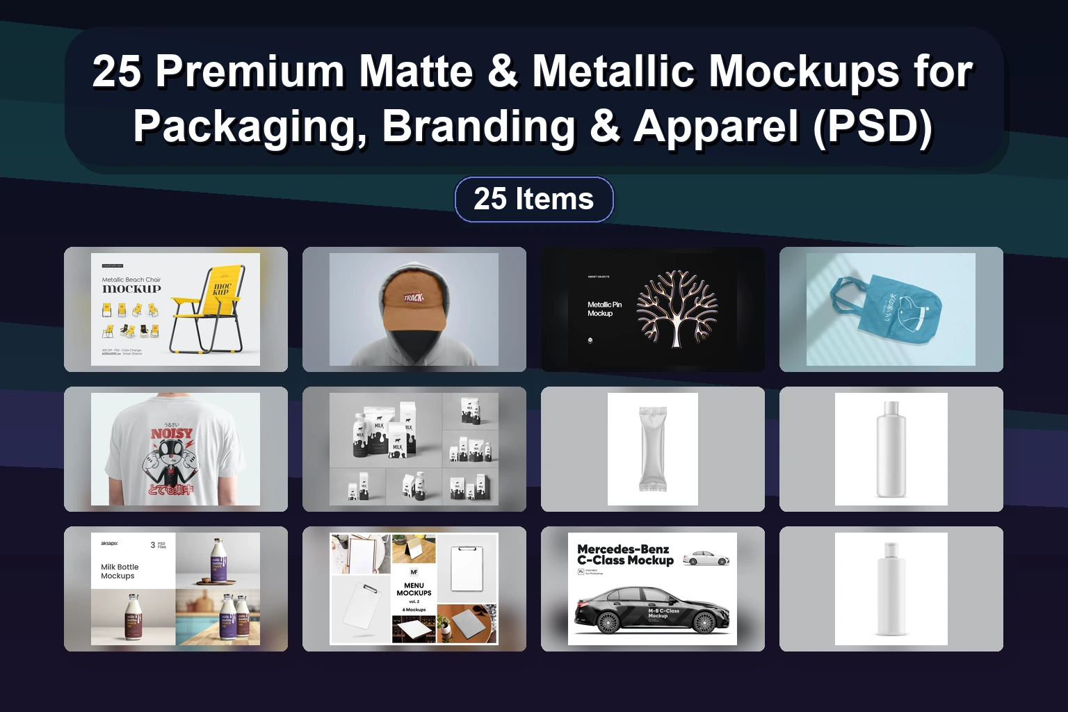25 Premium Matte & Metallic Mockups for Packaging, Branding & Apparel (PSD) 25 Premium Matte Metallic Mockups for Packaging Branding A collage f59c6643 1781869768