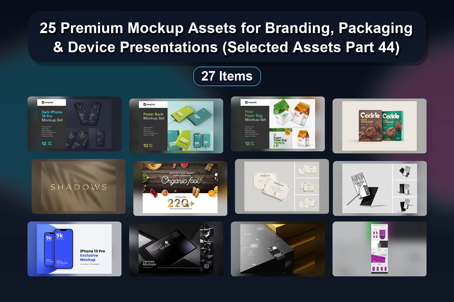 25 Premium Mockup Assets for Branding, Packaging & Device Presentations (Selected Assets Part 44) 25 Premium Mockup Assets for Branding Packaging Device Pres collage 601ee27b 1781869316