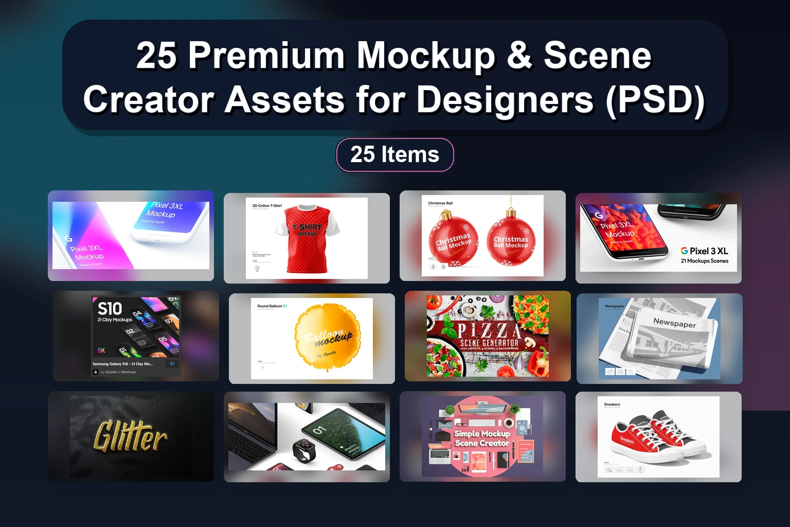 25 Premium Mockup & Scene Creator Assets for Designers (PSD) 25 Premium Mockup Scene Creator Assets for Designers PSD collage 6a1dac6d 1781869475
