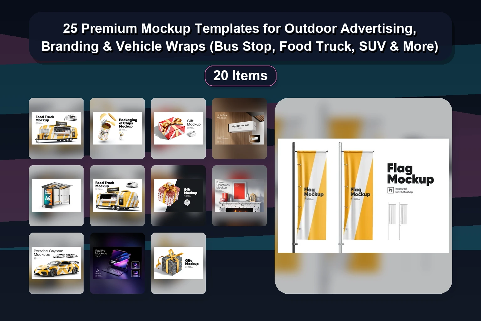 25 Premium Mockup Assets for Branding, Packaging & Apparel Design (Selected Assets Part 8)
