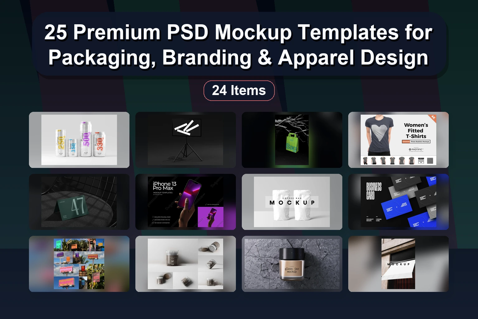25 Premium PSD Mockup Templates for Packaging, Branding & Apparel Design 25 Premium PSD Mockup Templates for Packaging Branding Appa collage 64f8e3ed 1781869128