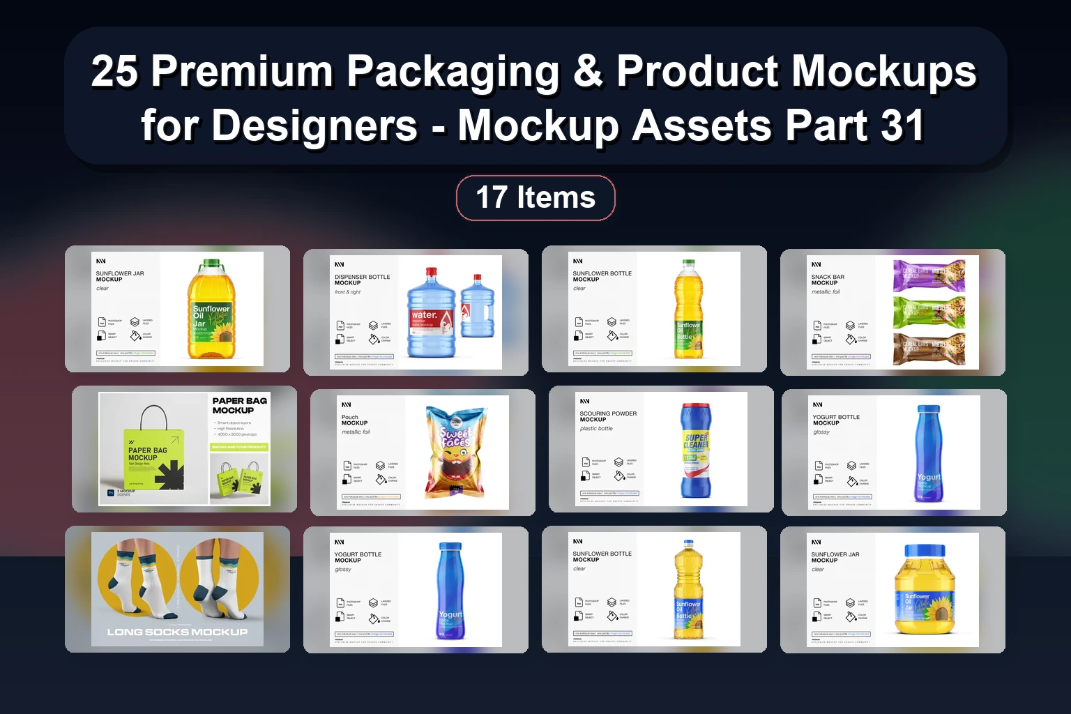 Premium Branding & Packaging Mockups Collection: From Cafe to Apparel & 3D Plugin Tools