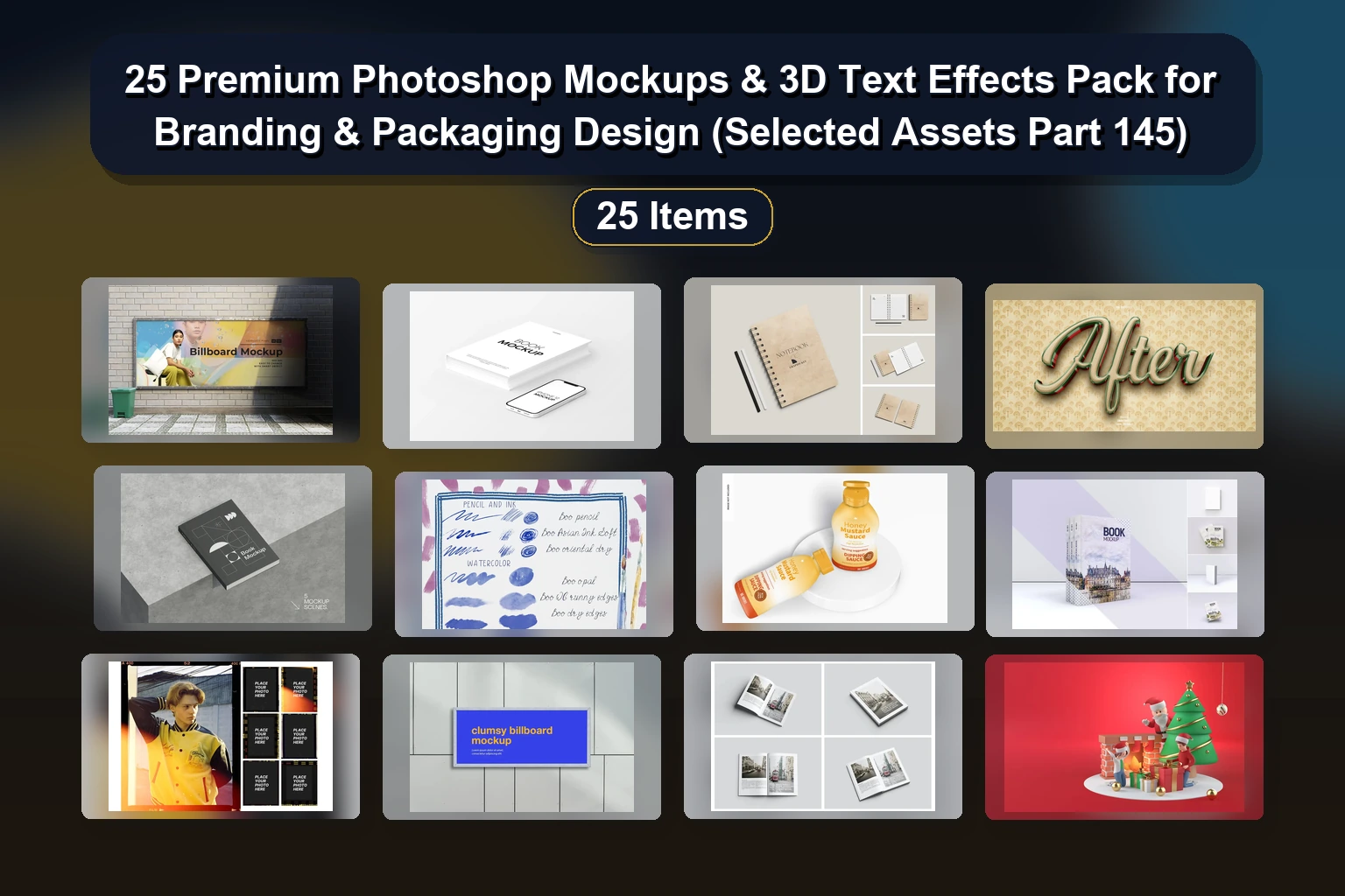 25 Versatile Photoshop Mockups for Branding, Packaging & Advertising Projects