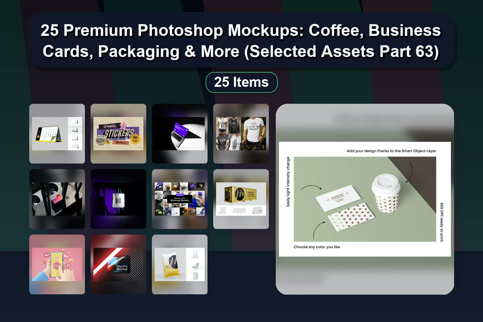 25 Premium Mockup PSD Assets for Branding, Packaging & Digital Design