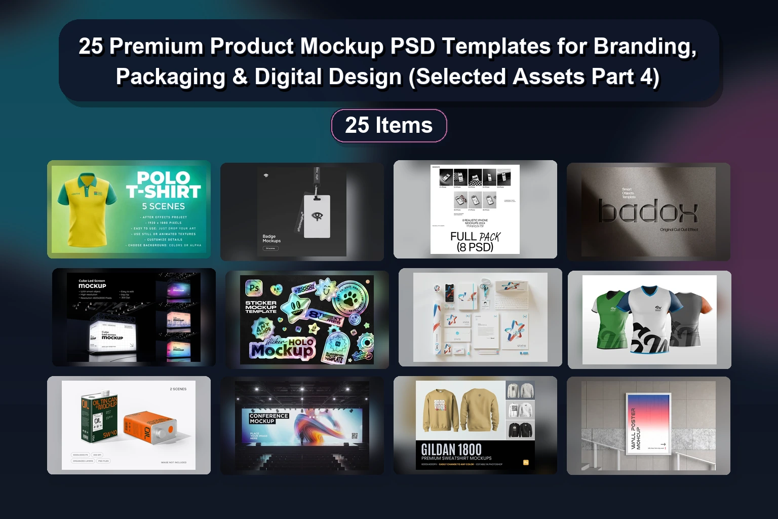 25 Premium Product Mockup PSD Templates for Branding, Packaging & Digital Design (Selected Assets Part 4) 25 Premium Product Mockup PSD Templates for Branding Packagi collage 0a41ae09 1781869143