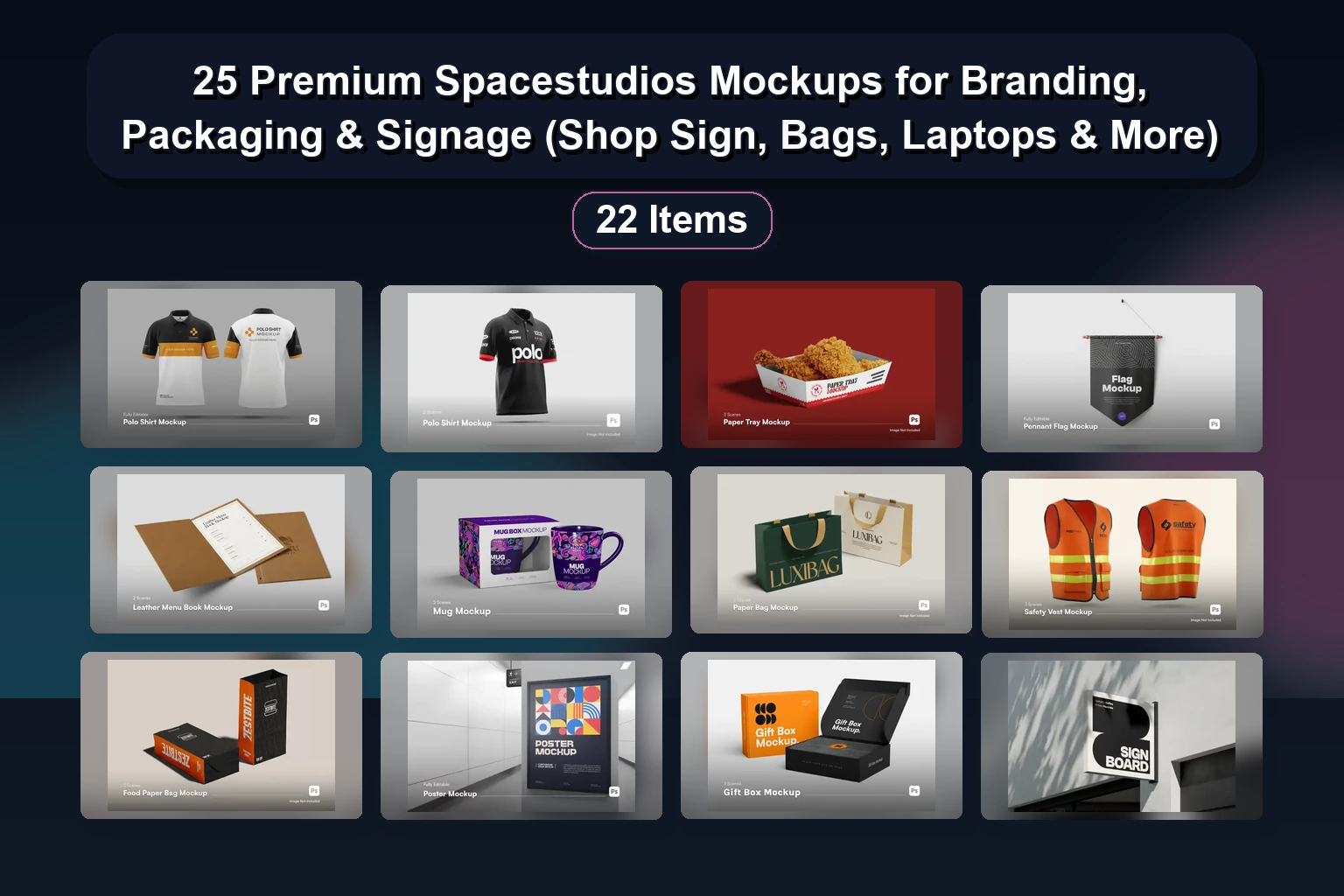 25 Premium Branding & Packaging Mockups for Graphic Designers | Selected Assets Part 17
