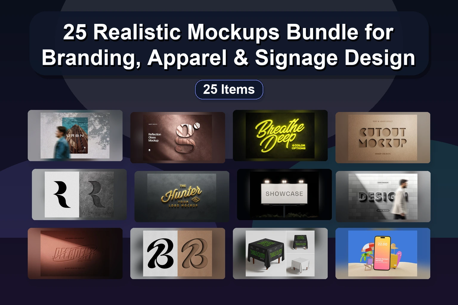 25 Realistic Mockups Bundle for Branding, Apparel & Signage Design 25 Realistic Mockups Bundle for Branding Apparel Signage De collage bdce9480 1781869385