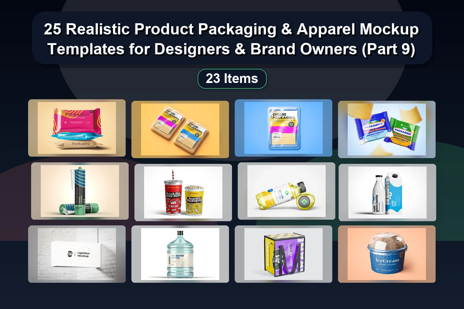 25 Premium Mockup Assets for Branding, Packaging & Apparel Design (Selected Assets Part 8)