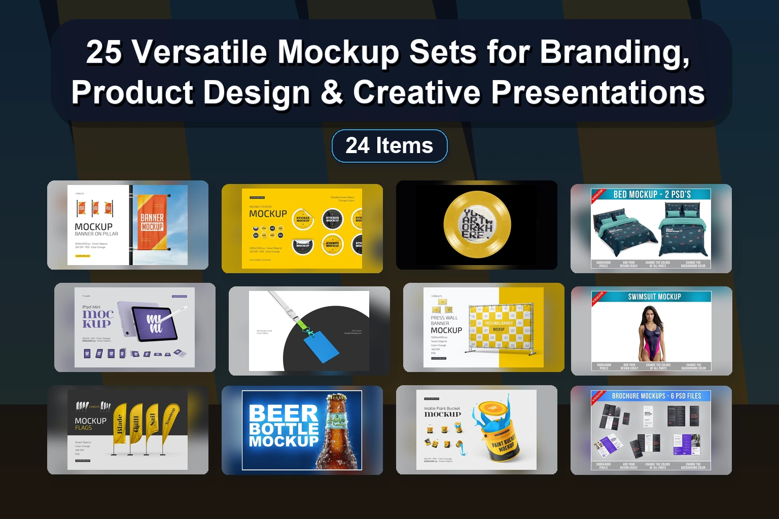 22 Premium Mockup Templates for Branding, Apparel & Digital Design (Selected Assets Part 75)