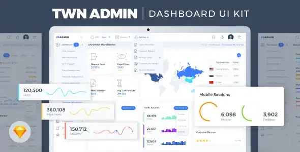 TWN Admin Dashboard UI Kit 8 TWN Admin Dashboard UI Kit - Image 8