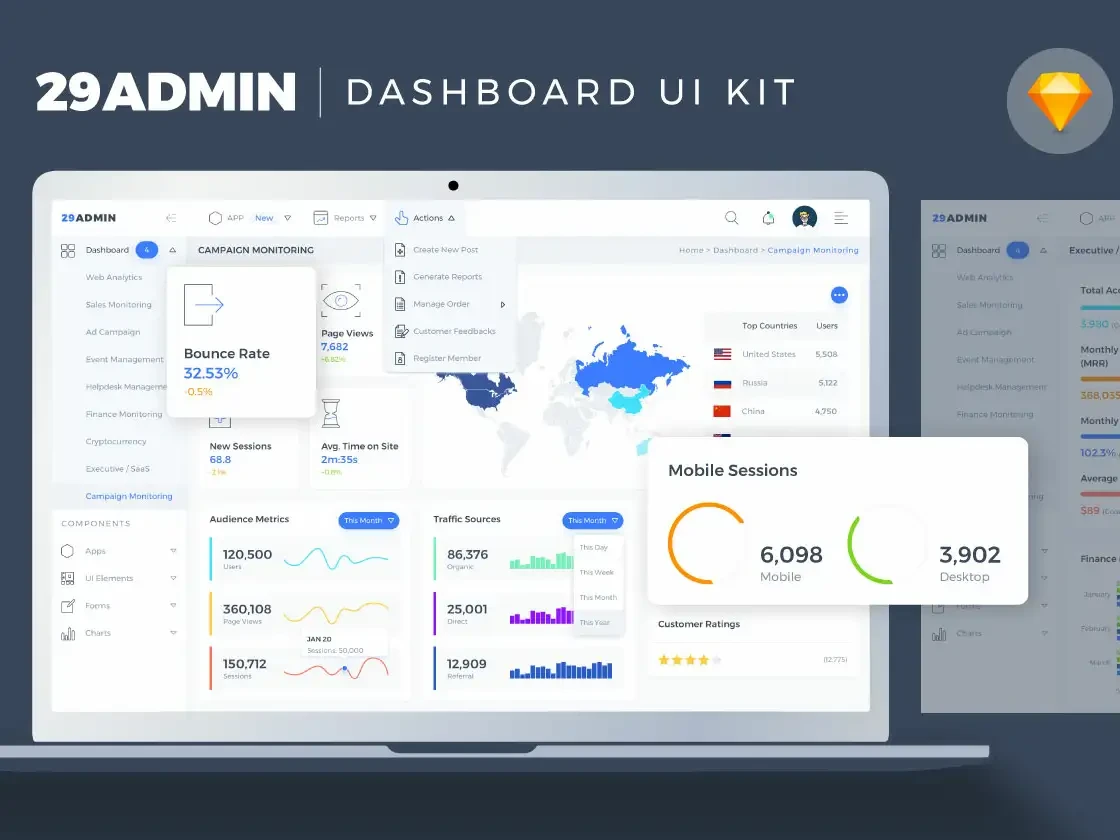 TWN Admin Dashboard UI Kit 9 TWN Admin Dashboard UI Kit - Image 9